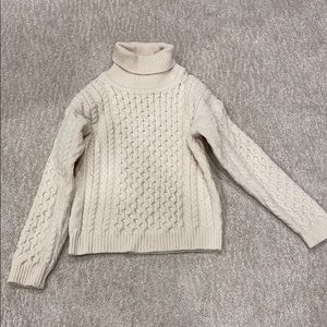 Arancrafts Cable Knit merino wool sweater size S.